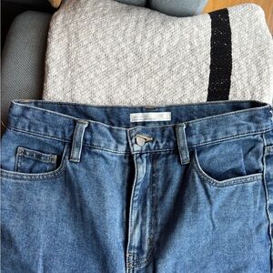 Oak + Fort Straight Blue Jeans